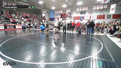 60 lbs Quarterfinal - Wyatt Garcia, Wagoner Takedown Club vs Kylan Toppah, Jay Wrestling Club