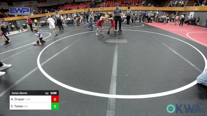 58 lbs Consolation - Ace Draper, Lions Wrestling Academy vs Carmelo ...