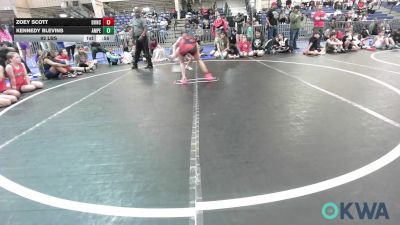 92 lbs Rr Rnd 2 - Zoey Scott, Duncan Demon Wrestling vs Kennedy Blevins, Amped Wrestling Club