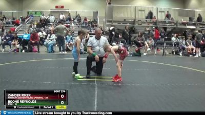 53 lbs Cons. Semi - Zander Riker, Michigan Center Young Cardinal vs Boone Reynolds, DWC