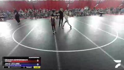 77 lbs Quarterfinal - Graham Hemmersbach, Wisconsin vs Jayce Leclaire, X-Factor Elite Wrestling