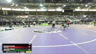 106 lbs Champ. Round 3 - Easton Olson, Riverton vs Holten Crane, Bishop Kelly