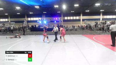 175 lbs Quarterfinal - Felizai Solomua, Paw vs Chrystina Ballejos, Silverback WC