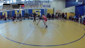106 lbs Quarterfinal - Penelope Pritz, Hernando Wrestling Club vs Reinalyse Diaz, Kissimmee Wrestling Club