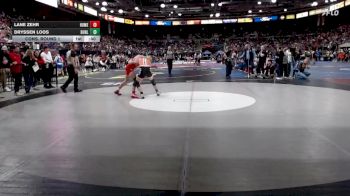 4A 132 lbs Cons. Round 1 - Lane Zehr, Homedale vs Dryssen Loos, Buhl