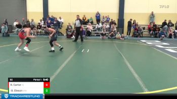 90 lbs Round 4 - Brady Oleson, Winneconne vs Reid Carter, Flat Earth