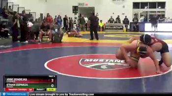 285 lbs Cons. Round 2 - Ethan Esparza, Marina vs Jose Zendejas, La Quinta