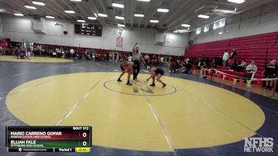 134 lbs Cons. Round 1 - Mario Carreno Gopar, Rancho Cotate High School vs Elijah Fale, Pittsburg High School