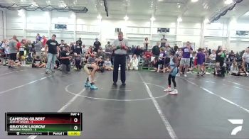 56 lbs Round 2 (8 Team) - Cameron Gilbert, ACES Of Spades vs Grayson Lagrow, Meridian Maniacs