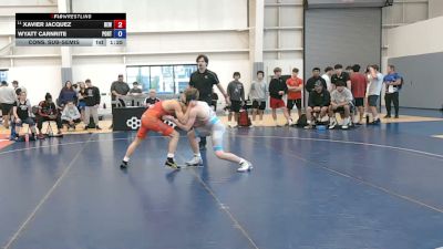 120 lbs Cons. Sub-semis - Xavier Jacquez, Betterman Elite Wrestling vs Wyatt Carnrite, Poway RTC