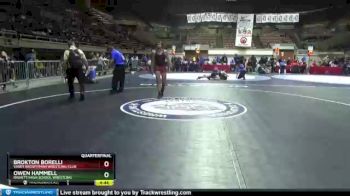 152 lbs Quarterfinal - Owen Hammell, Righetti High School Wrestling vs Brokton Borelli, Vasky BrosPitman Wrestling Club