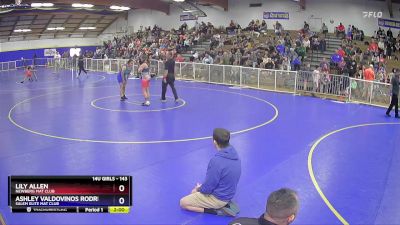 143 lbs Round 2 - Lily Allen, Newberg Mat Club vs Ashley Valdovinos Rodriguez, Salem Elite Mat Club