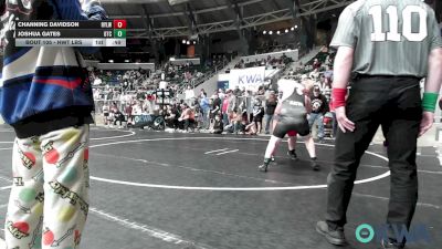 Round Of 16 - Channing Davidson, Roland Youth League Wrestling vs Joshua Gates, Owasso Takedown Club