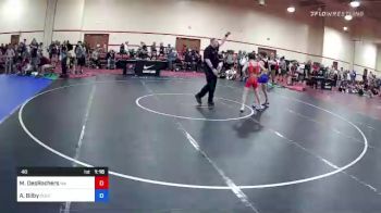 48 lbs Quarters - Mason DesRochers, Washington vs Adam Bilby, South Central Punisher Wrestling