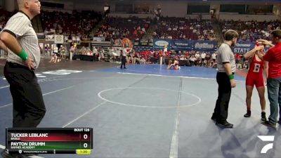 D 3 150 lbs Quarterfinal - Tucker LeBlanc, Basile vs Payton Drumm, Haynes Academy