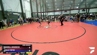 132 lbs Cons. Round 1 - Maxwell Hendricks, WA vs Jordan Reyes, WA