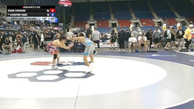 132 lbs Cons. Sub-rd Of 16 - Zane Crouse, Pennsylvania vs Cooper Hinz, Iowa
