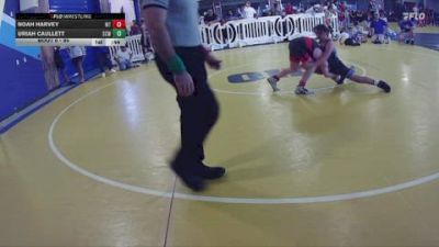 95 lbs Cons. Semi - Noah Harvey, Well Trained vs Uriah Caullett, Wellington Wrestling Club
