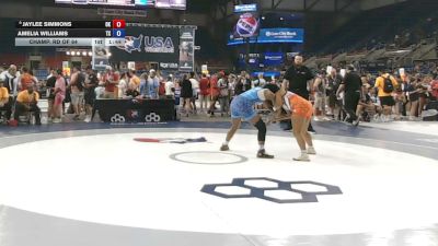 155 lbs Champ. Rd Of 64 - Jaylee Simmons, Oklahoma vs Amelia Williams, Texas