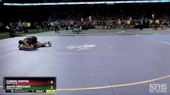 D3-132 lbs Quarterfinal - Gavyn Merchant, Kingsley Area HS vs Carson Gorton, Kent City HS