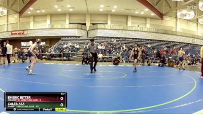 117 lbs Round 4 (6 Team) - Caleb Asa, Garrett Wrestling Club vs Emeric Ritter, Chesterton Wrestling Club