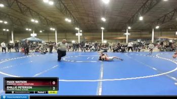 95 lbs Cons. Round 5 - Emillio Peterson, Madison Middle School vs Maxx Watson, Sandpoint Legacy Wrestling