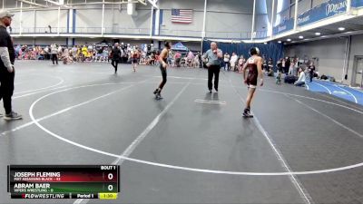 80 lbs Round 1 (6 Team) - Joseph Fleming, Mat Assassins Black vs Abram Baer, Vipers Wrestling