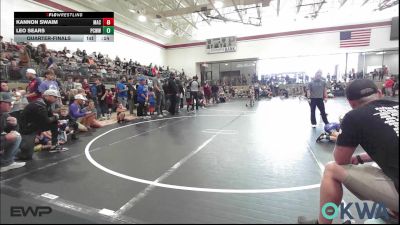 49 lbs Quarterfinal - Kannon Swaim, MAC Wrestling Club vs Leo Sears, Ponca City Wildcat Wrestling
