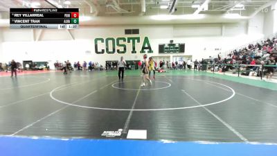 106 lbs Quarterfinal - Vincent Tran, Alhambra vs Rey Villarreal, Peninsula