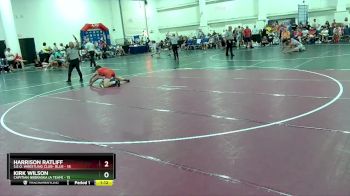 144 lbs Round 7 (8 Team) - Kirk Wilson, Capitian Nebraska (A Team) vs Harrison Ratliff, S.E.O. Wrestling Club- Blue