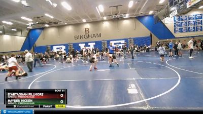 91 lbs Cons. Semi - Hayden Hicken, Wasatch Wrestling Club vs D`Artagnan Fillmore, Wasatch Wrestling Club