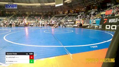 120 lbs Quarterfinal - AKEELA Mitchell, NM Gold vs Reagan Eaton, Nebraska Wrestling Academy