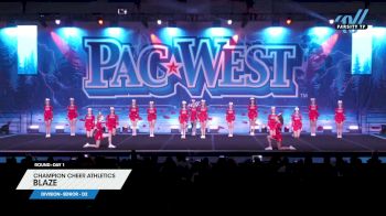 Champion Cheer Athletics - BLAZE [2025 L3 Senior - D2 Day 1] 2025 PacWest Grand Nationals