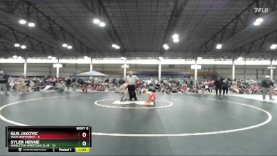 82 lbs Semis & 1st Wrestleback (8 Team) - Gus Jakovic, Team Northwest vs Syler Henne, Middleton Wrestling Club