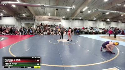 135 lbs Champ. Round 2 - Marisol Shukie, Regis Jesuit vs Penny Myer, West Grand