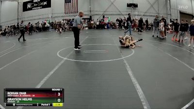 100 lbs Round 1 (4 Team) - Roman Diab, West Essex Jr. Knights vs Grayson Helms, Kraken