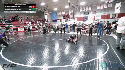 92 lbs Rr Rnd 4 - Daxton Stewart, Vian Wrestling Club vs Hayden Beckwith, Miami Takedown Club