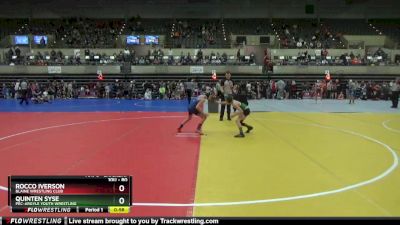 80 lbs Cons. Round 2 - Quinten Syse, Pec-Argyle Youth Wrestling vs Rocco Iverson, Blaine Wrestling Club