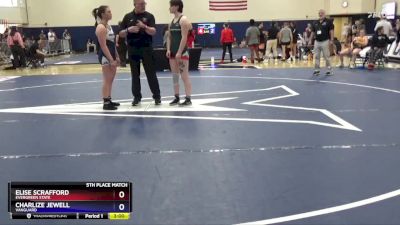 143 lbs 5th Place Match - Elise Scrafford, Evergreen State vs Charlize Jewell, Vanguard