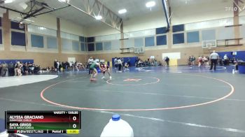 130lbs Champ. Round 3 - Alyssa Graciano, Sunnyside (Girls) vs Saya Grigg, Ida B. Wells (Girls)