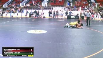 130 lbs Champ. Round 2 - Matthew Mercado, Deep Roots WC vs Alejandro Aranda, Team EL1TE
