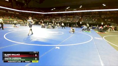 132 Class 2 lbs Quarterfinal - Blaine Wallace, Odessa vs Martin Harrison, Father Tolton Regional Catholic