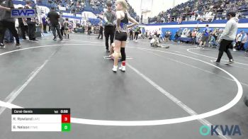 67 lbs Consolation - Ruby Rowland, Little Axe Takedown Club vs Brecham Nelson, Team Tulsa Wrestling Club