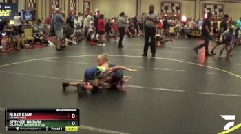 52 lbs Quarterfinal - Blake Kane, Council Rock vs Stryker Brown, Salamanca Youth Wrestling