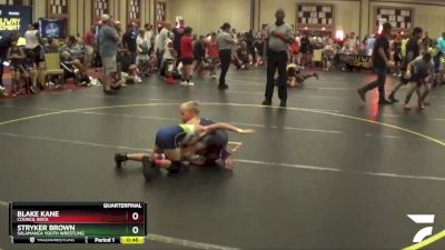 52 lbs Quarterfinal - Blake Kane, Council Rock vs Stryker Brown, Salamanca Youth Wrestling