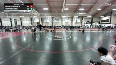 126 lbs Semifinal - Robert Coleman Jr, Brooke Point vs Aaryan Sharma, Garage Trained