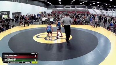 90 lbs Placement Matches (8 Team) - Deacon Gibbs, Legacy National vs Jace Barnes, Team Missouri