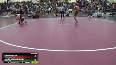 116-125 lbs 1st Place Match - Xander Riley, Cedar Falls Peet vs James Haughenbury, North Linn