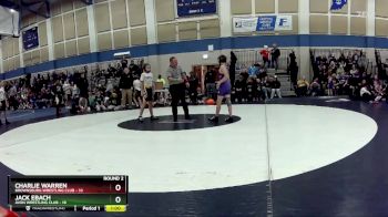 98 lbs Round 2 (4 Team) - Charlie Warren, Brownsburg Wrestling Club vs Jack Ebach, Avon Wrestling Club