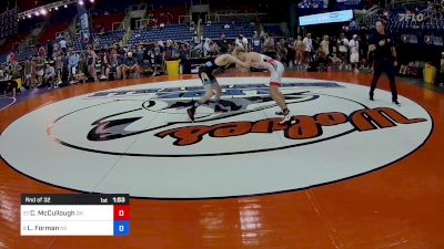 94 lbs Rnd Of 32 - Cayden McCullough, OH vs Lucas Forman, NV